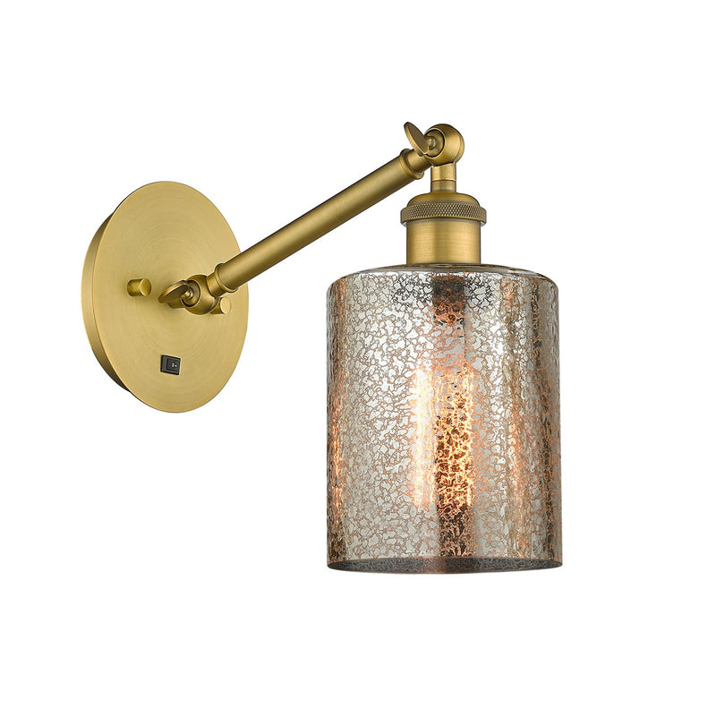 Innovations 317-1W-BB-G116 One Light Wall Sconce, Brushed Brass