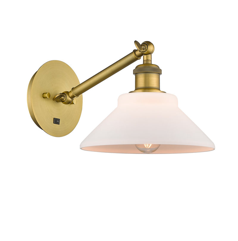 Innovations 317-1W-BB-G131 One Light Wall Sconce, Brushed Brass