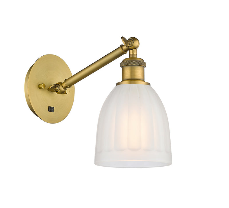 Innovations 317-1W-BB-G441 One Light Wall Sconce, Brushed Brass
