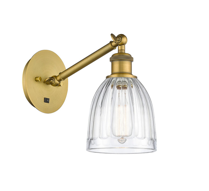 Innovations 317-1W-BB-G442 One Light Wall Sconce, Brushed Brass