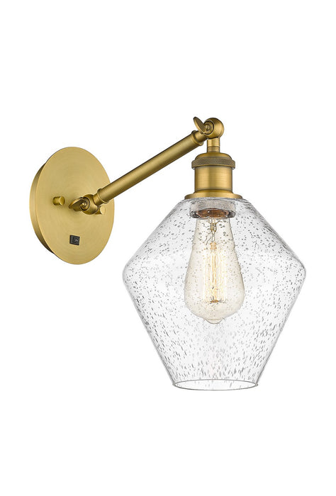 Innovations 317-1W-BB-G654-8 One Light Wall Sconce, Brushed Brass