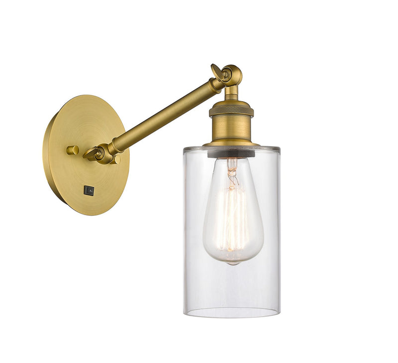Innovations 317-1W-BB-G802 One Light Wall Sconce, Brushed Brass