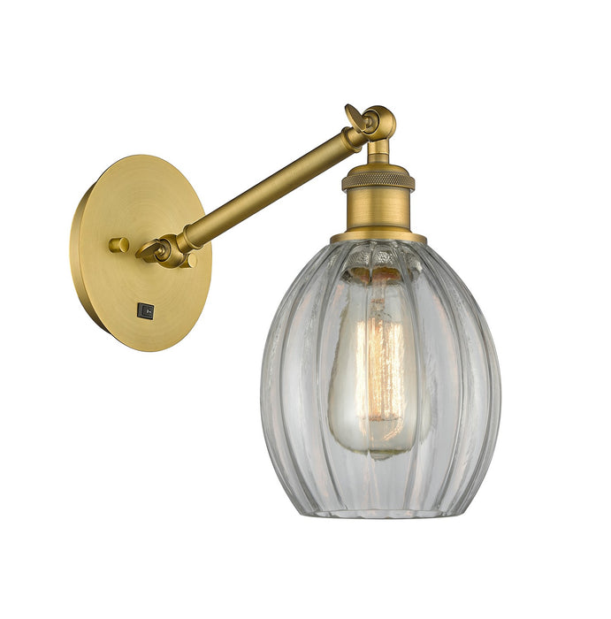 Innovations 317-1W-BB-G82 One Light Wall Sconce, Brushed Brass