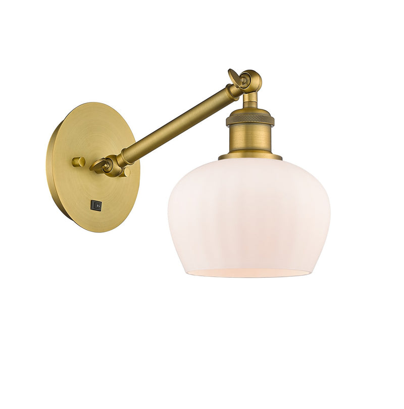 Innovations 317-1W-BB-G91 One Light Wall Sconce, Brushed Brass