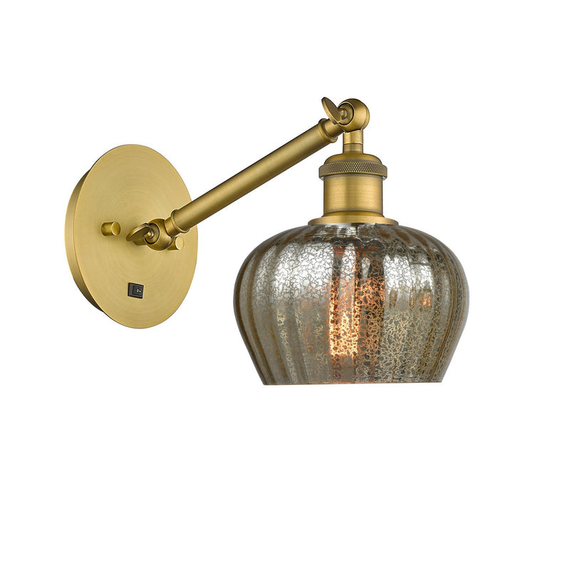 Innovations 317-1W-BB-G96 One Light Wall Sconce, Brushed Brass