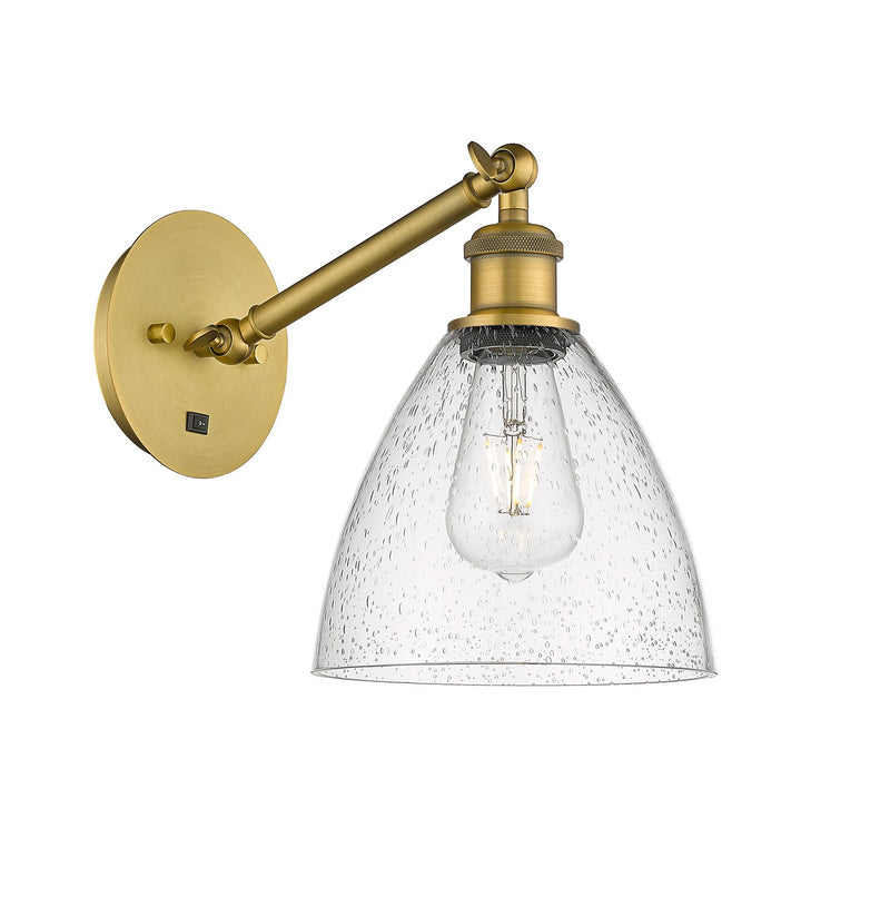 Innovations 317-1W-BB-GBD-754-LED LED Wall Sconce, Brushed Brass
