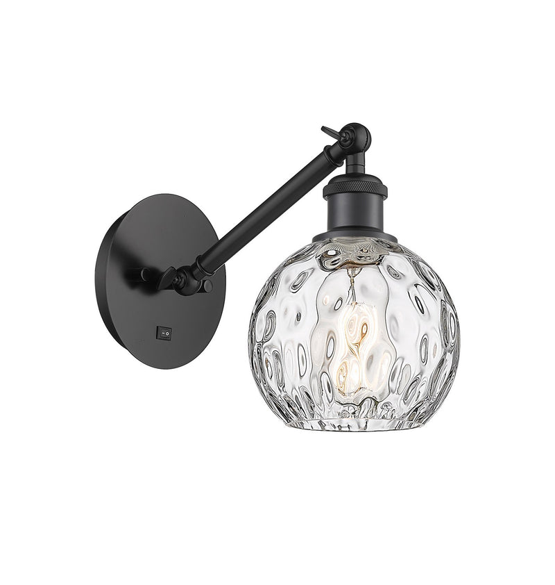 Innovations 317-1W-BK-G1215-6-LED LED Wall Sconce, Matte Black