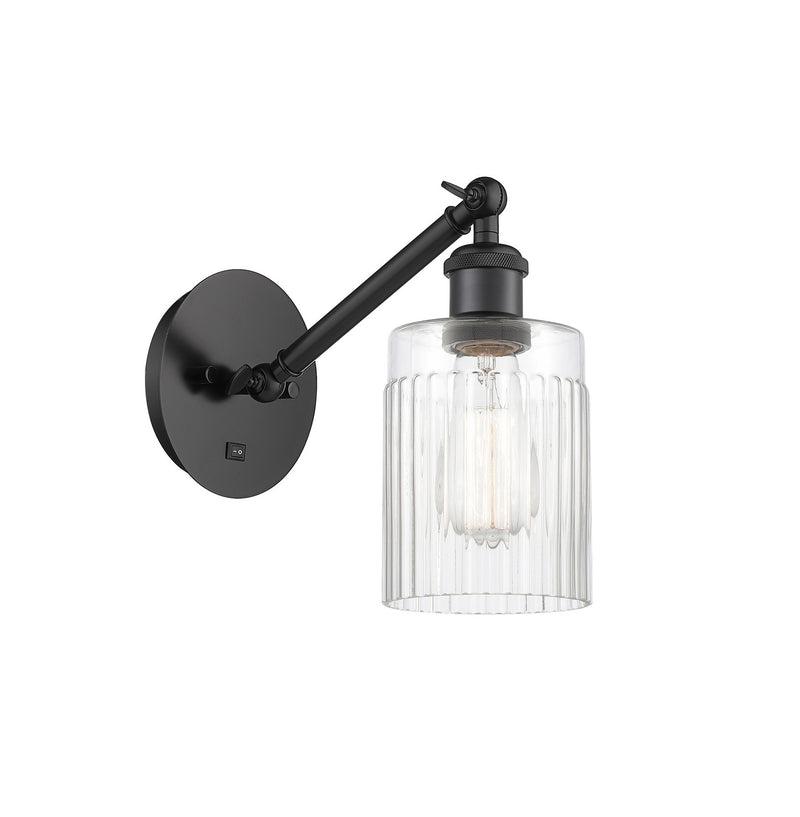 Innovations 317-1W-BK-G342 One Light Wall Sconce, Matte Black