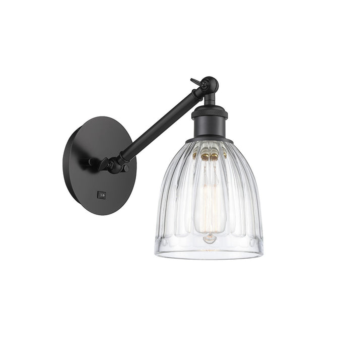Innovations 317-1W-BK-G442 One Light Wall Sconce, Matte Black