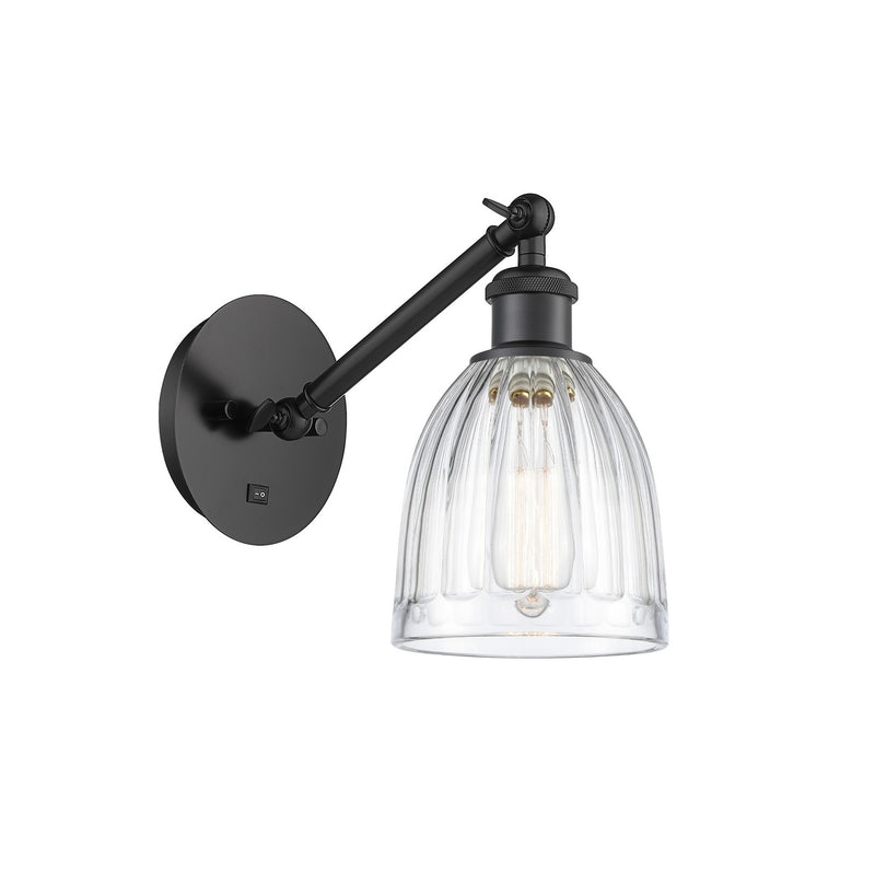 Innovations 317-1W-BK-G442-LED LED Wall Sconce, Matte Black