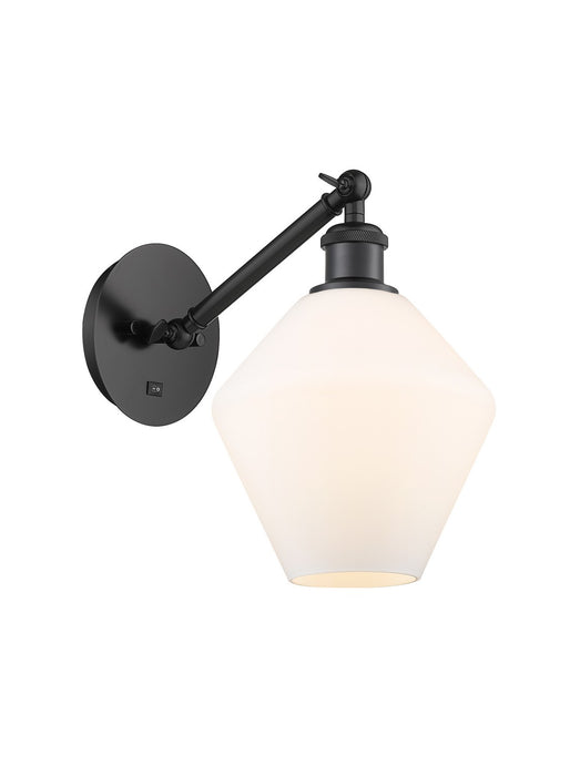Innovations 317-1W-BK-G651-8-LED LED Wall Sconce, Matte Black