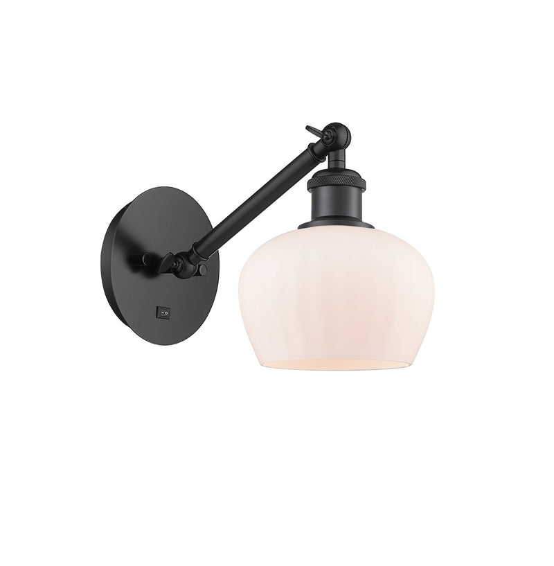 Innovations 317-1W-BK-G91 One Light Wall Sconce, Matte Black