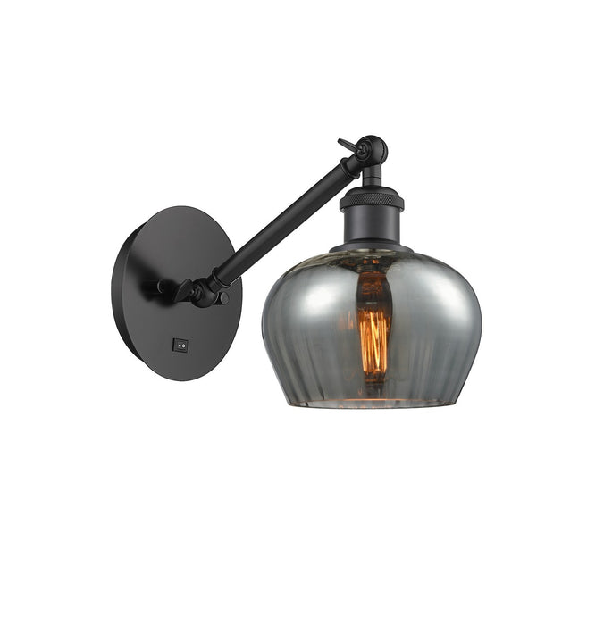 Innovations 317-1W-BK-G93-LED LED Wall Sconce, Matte Black