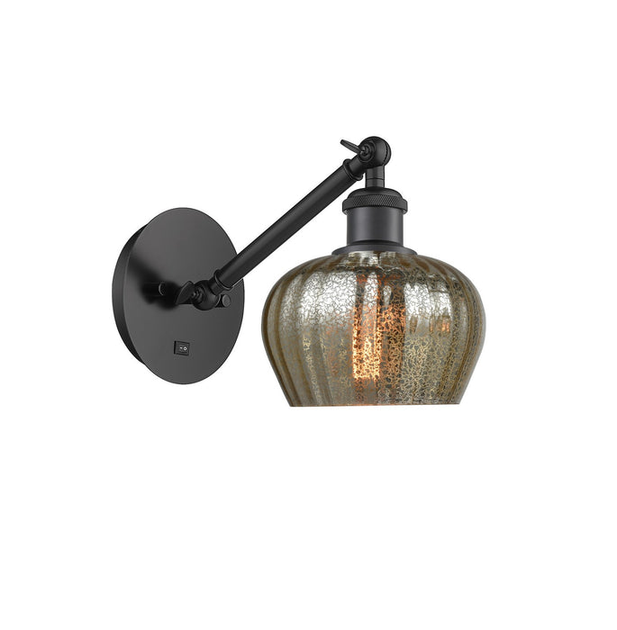 Innovations 317-1W-BK-G96 One Light Wall Sconce, Matte Black
