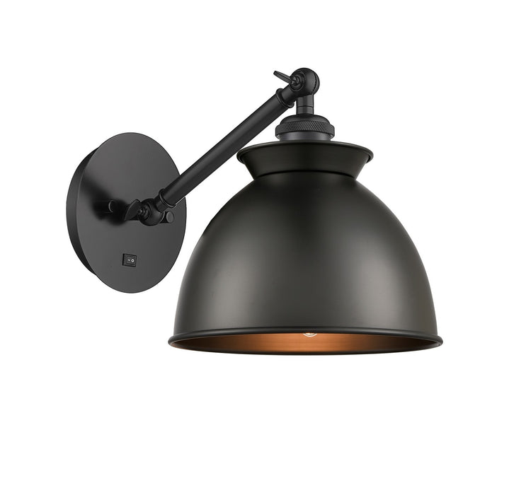 Innovations 317-1W-BK-M14-BK One Light Wall Sconce, Matte Black