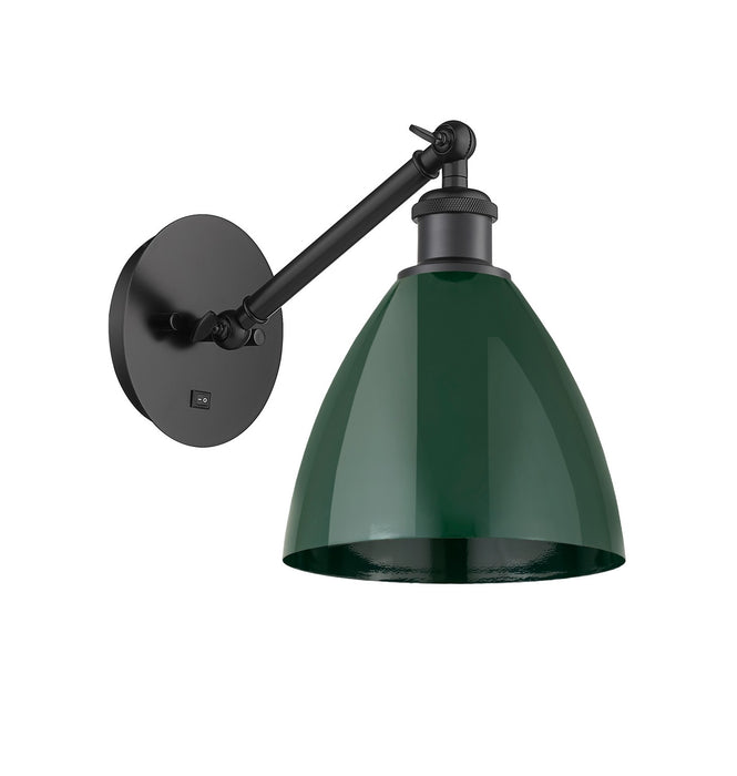 Innovations 317-1W-BK-MBD-75-GR One Light Wall Sconce, Matte Black