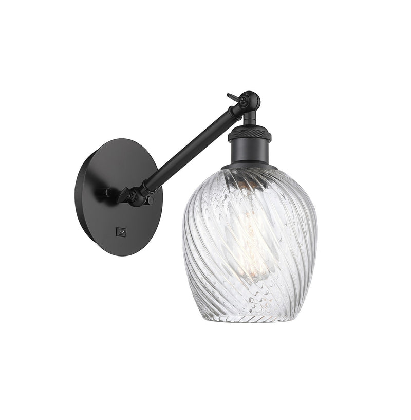Innovations 317-1W-BK-G292 One Light Wall Sconce, Matte Black