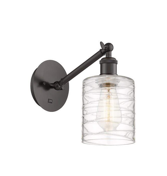 Innovations 317-1W-OB-G1113 One Light Wall Sconce, Oil Rubbed Bronze