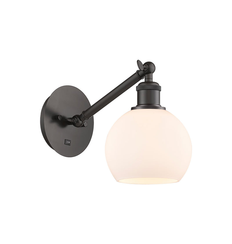 Innovations 317-1W-OB-G121-6 One Light Wall Sconce, Oil Rubbed Bronze