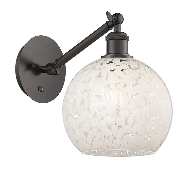 Innovations 317-1W-OB-G1216-8WM LED Wall Sconce, Oil Rubbed Bronze