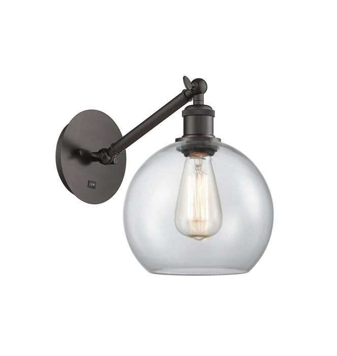 Innovations 317-1W-OB-G122-8 One Light Wall Sconce, Oil Rubbed Bronze