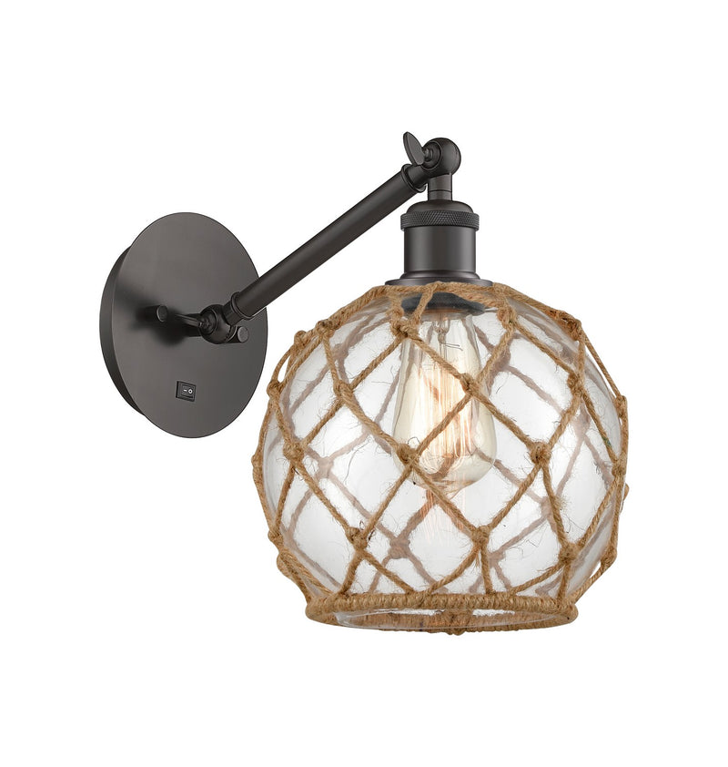 Innovations 317-1W-OB-G122-8RB-LED LED Wall Sconce, Oil Rubbed Bronze