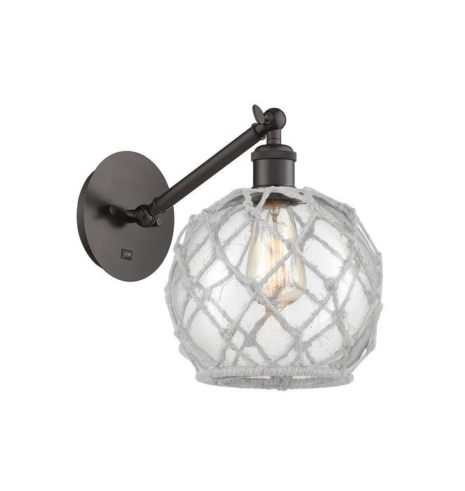 Innovations 317-1W-OB-G122-8RW One Light Wall Sconce, Oil Rubbed Bronze