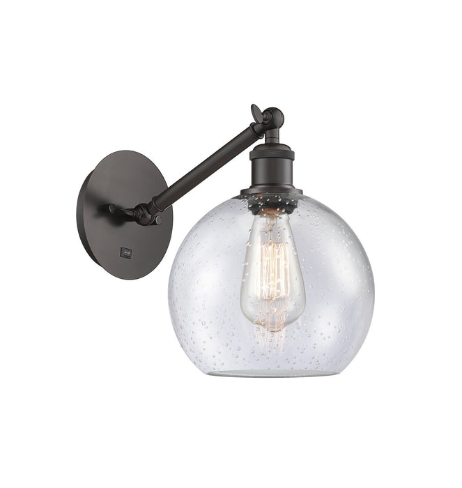Innovations 317-1W-OB-G124-8 One Light Wall Sconce, Oil Rubbed Bronze