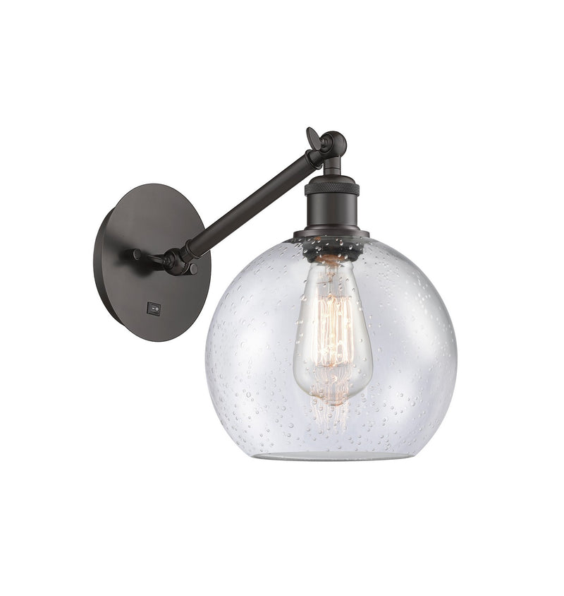 Innovations 317-1W-OB-G124-8-LED LED Wall Sconce, Oil Rubbed Bronze