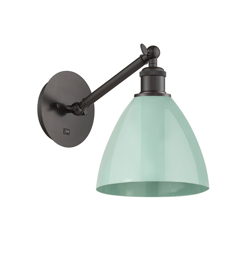 Innovations 317-1W-OB-MBD-75-SF One Light Wall Sconce, Oil Rubbed Bronze