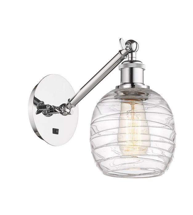 Innovations 317-1W-PC-G1013 One Light Wall Sconce, Polished Chrome