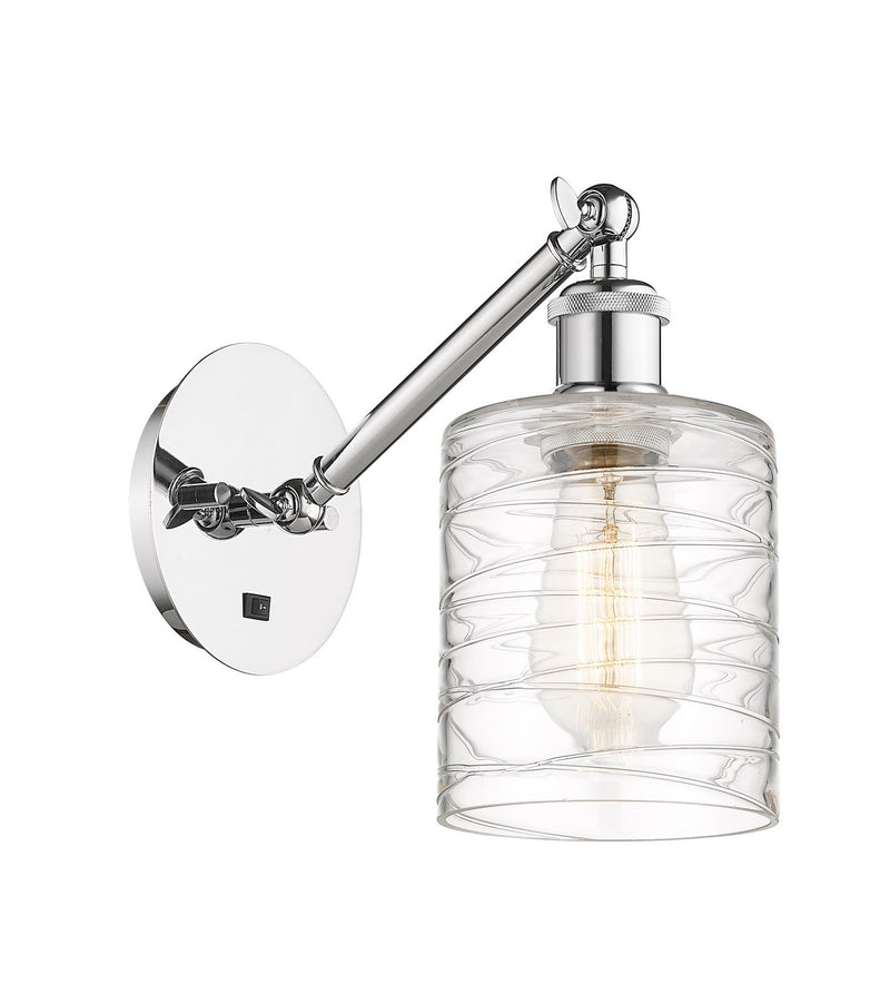 Innovations 317-1W-PC-G1113 One Light Wall Sconce, Polished Chrome