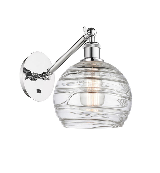 Innovations 317-1W-PC-G1213-8 One Light Wall Sconce, Polished Chrome