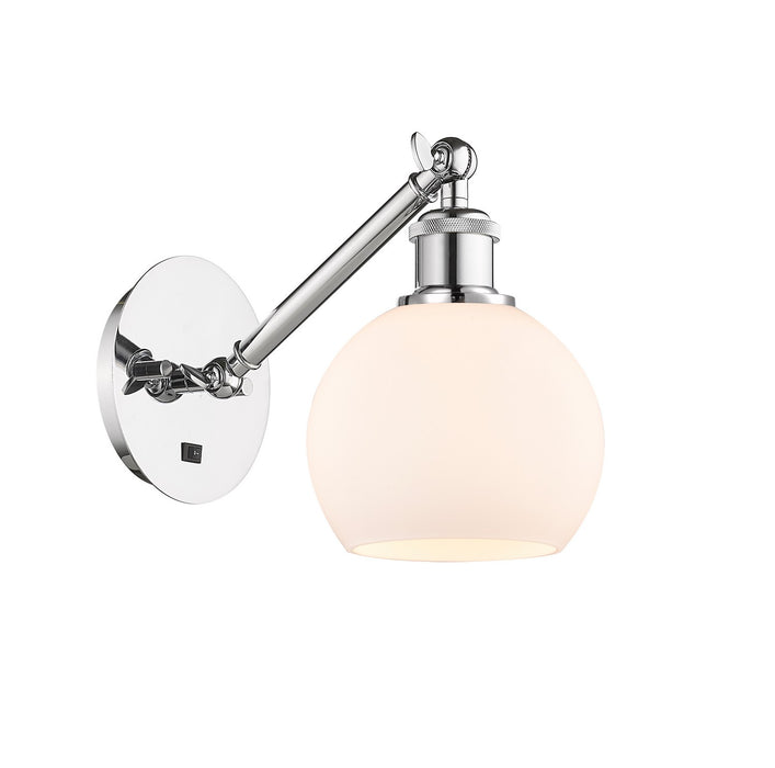 Innovations 317-1W-PC-G121-6 One Light Wall Sconce, Polished Chrome
