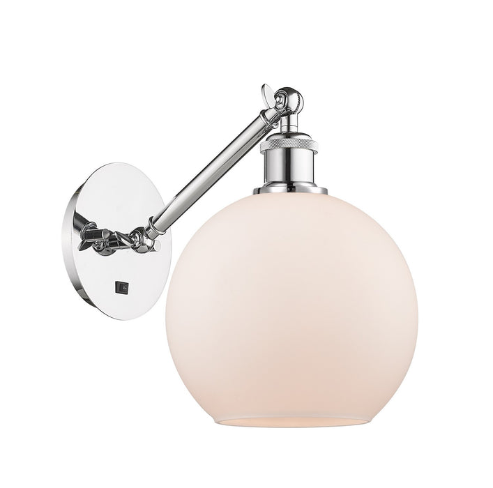 Innovations 317-1W-PC-G121-8 One Light Wall Sconce, Polished Chrome