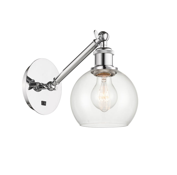 Innovations 317-1W-PC-G122-6 One Light Wall Sconce, Polished Chrome