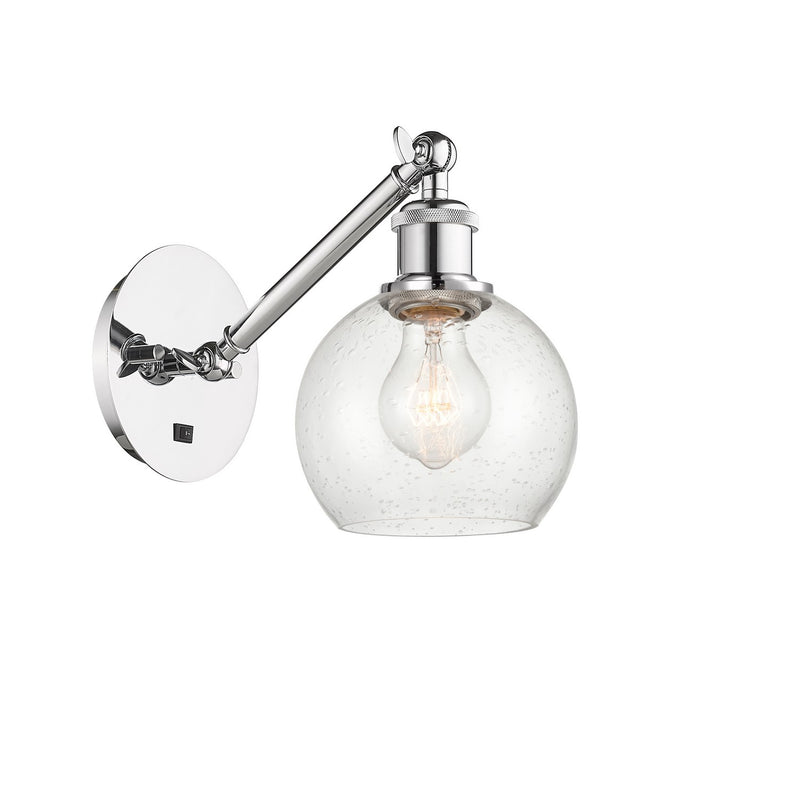 Innovations 317-1W-PC-G124-6 One Light Wall Sconce, Polished Chrome