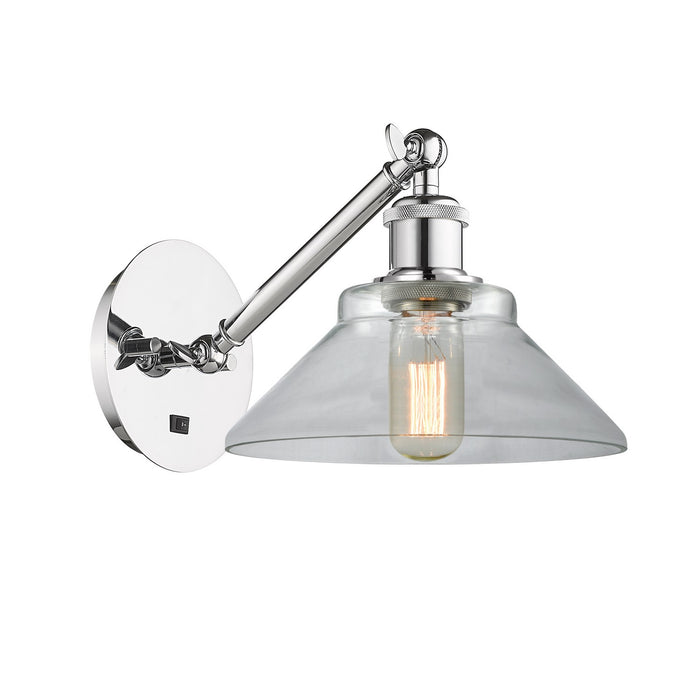 Innovations 317-1W-PC-G132 One Light Wall Sconce, Polished Chrome