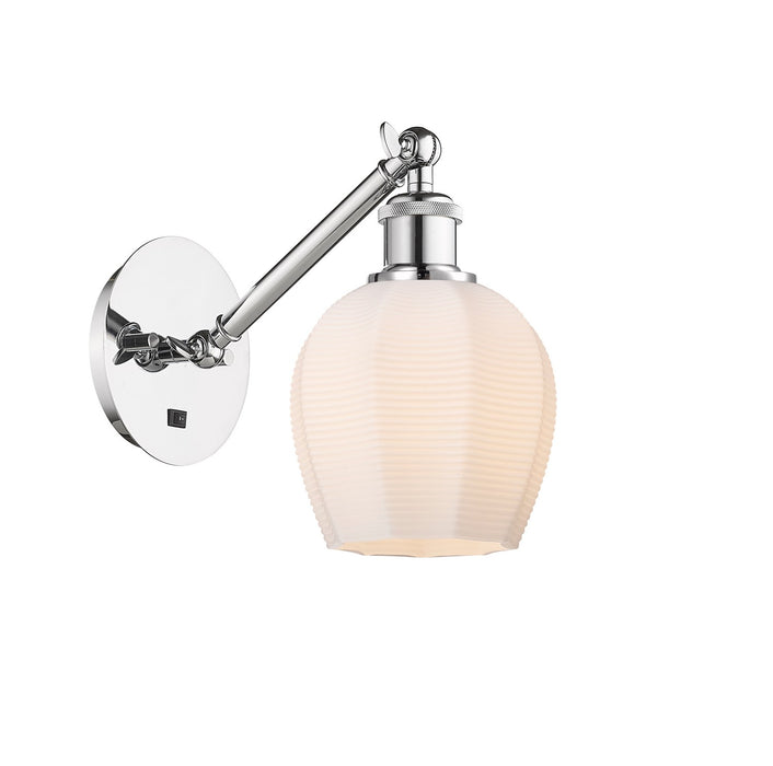 Innovations 317-1W-PC-G461-6 One Light Wall Sconce, Polished Chrome
