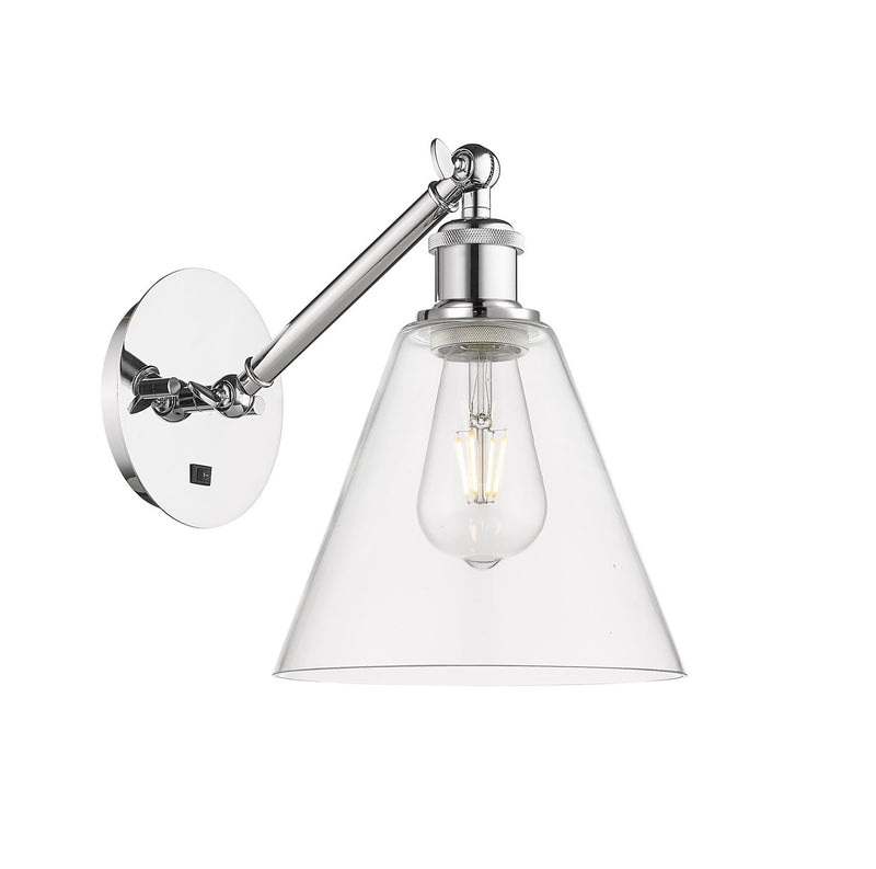 Innovations 317-1W-PC-GBC-82 One Light Wall Sconce, Polished Chrome