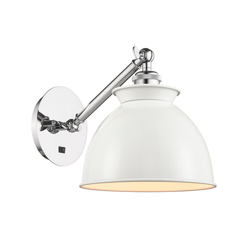 Innovations 317-1W-PC-M14-W-LED LED Wall Sconce, Polished Chrome