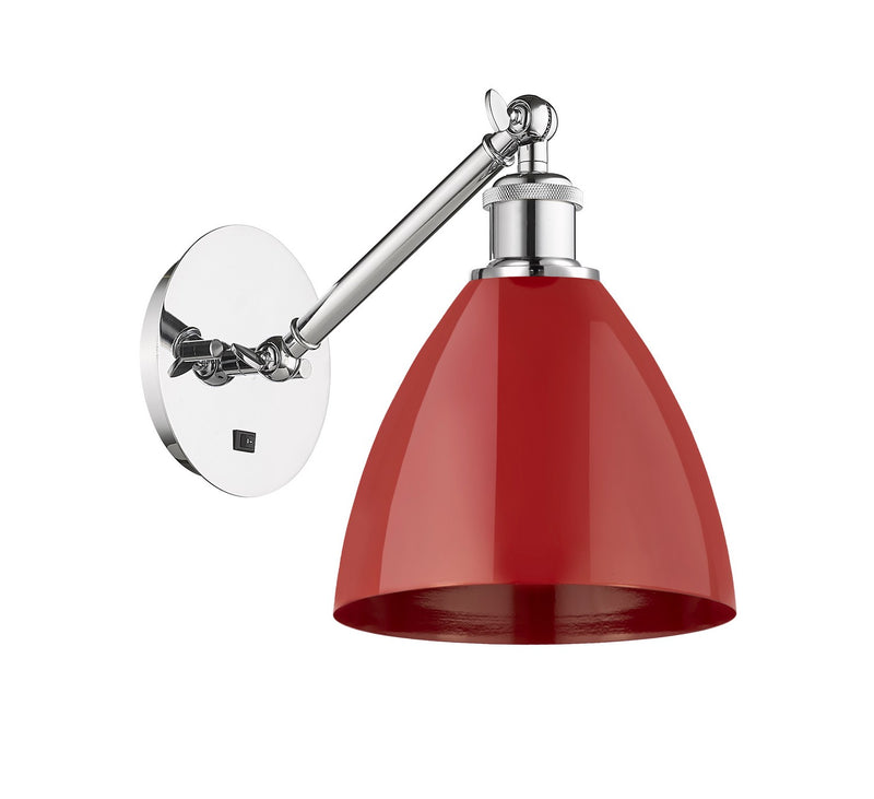 Innovations 317-1W-PC-MBD-75-RD One Light Wall Sconce, Polished Chrome