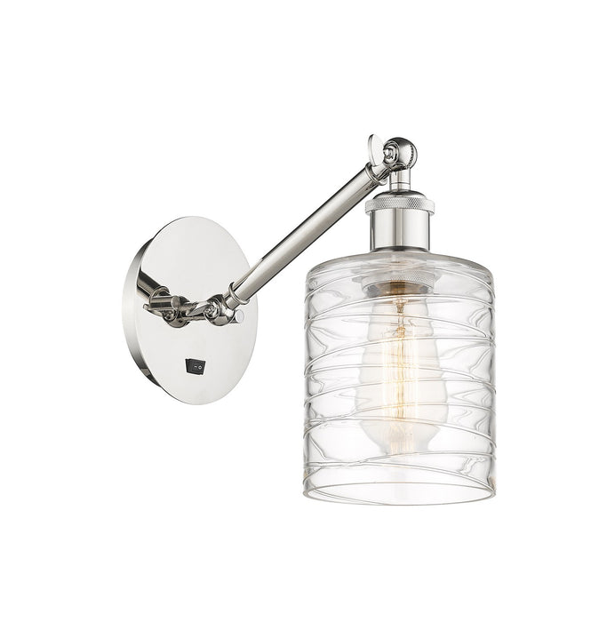 Innovations 317-1W-PN-G1113 One Light Wall Sconce, Polished Nickel