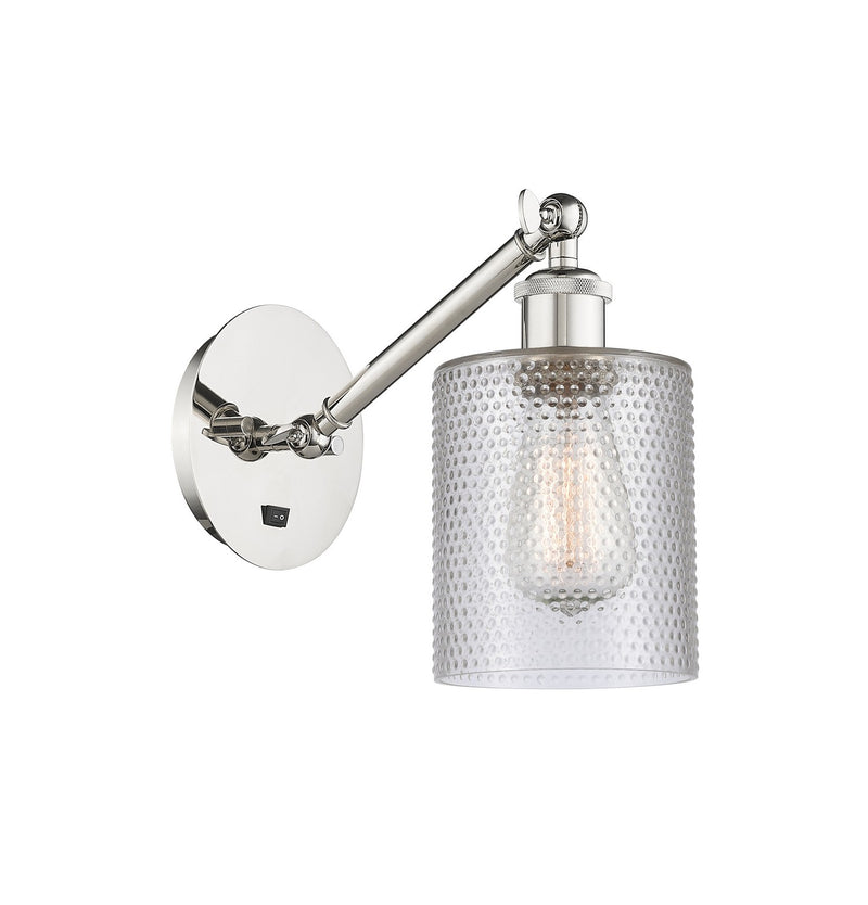 Innovations 317-1W-PN-G112 One Light Wall Sconce, Polished Nickel