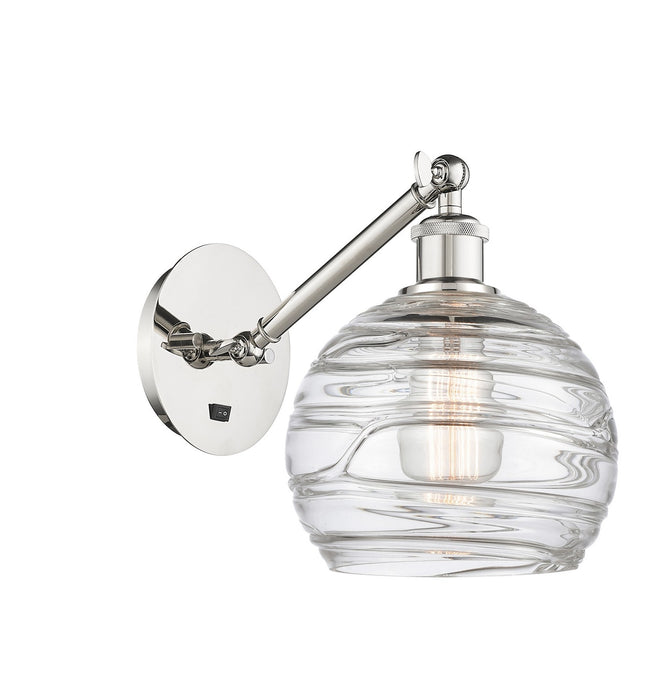 Innovations 317-1W-PN-G1213-8 One Light Wall Sconce, Polished Nickel