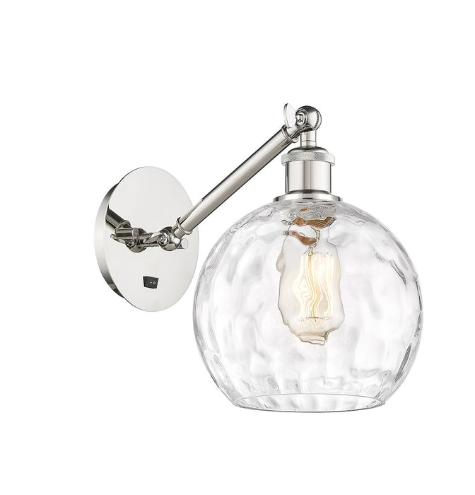 Innovations 317-1W-PN-G1215-8 One Light Wall Sconce, Polished Nickel