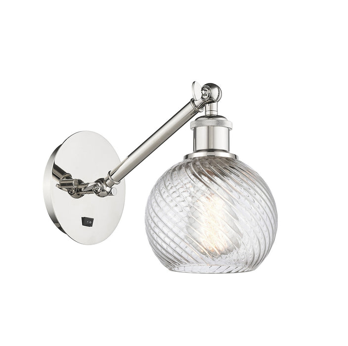Innovations 317-1W-PN-G121-6 One Light Wall Sconce, Polished Nickel