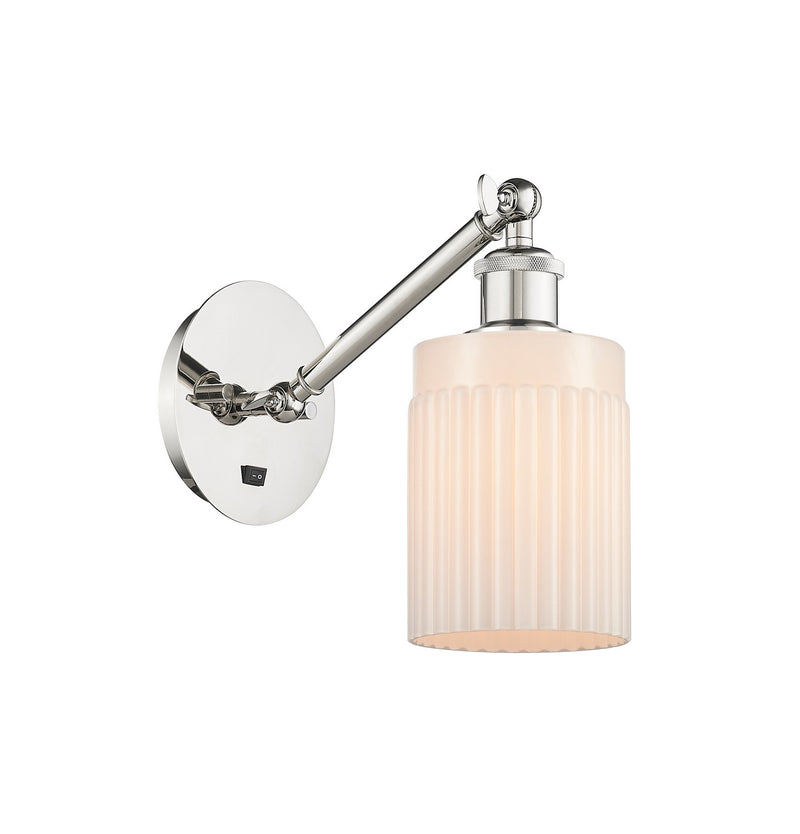 Innovations 317-1W-PN-G341 One Light Wall Sconce, Polished Nickel