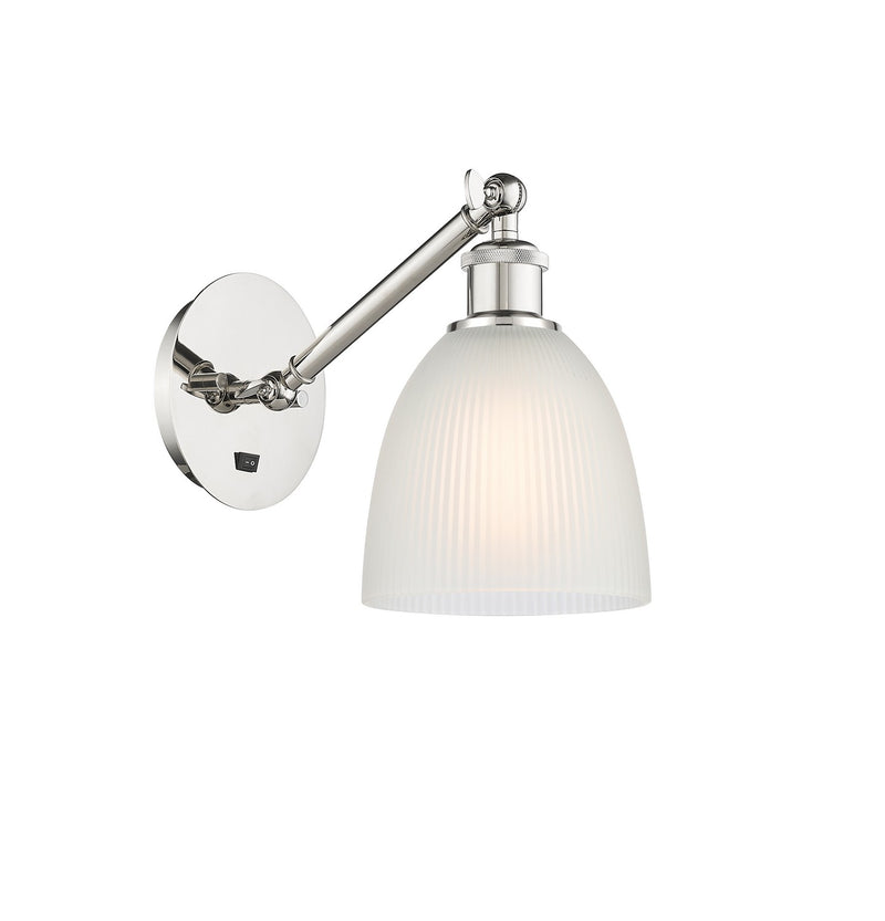 Innovations 317-1W-PN-G381 One Light Wall Sconce, Polished Nickel