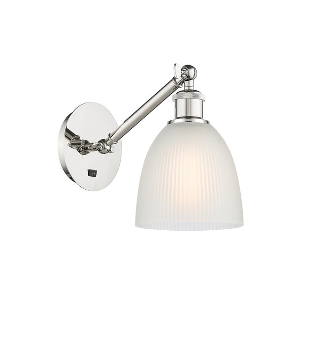 Innovations 317-1W-PN-G381 One Light Wall Sconce, Polished Nickel